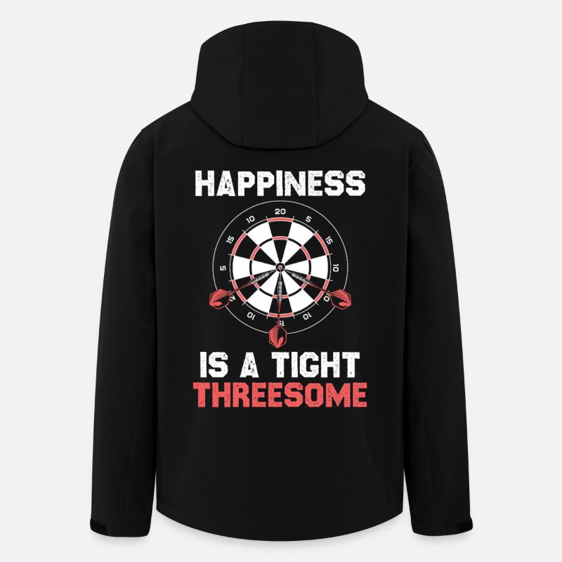 Happiness ist ein enger Dreier - Recycelte Männer Softshell-Jacke von Stanley/Stella - Schwarz