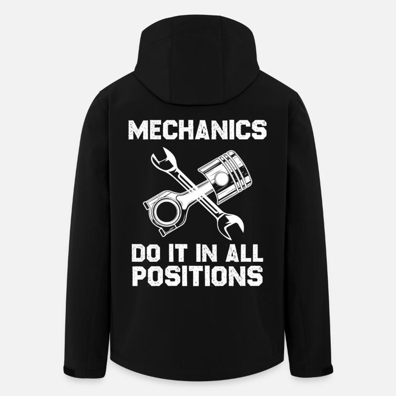Mechaniker Spruch Alle Positionen - Recycelte Männer Softshell-Jacke von Stanley/Stella - Schwarz