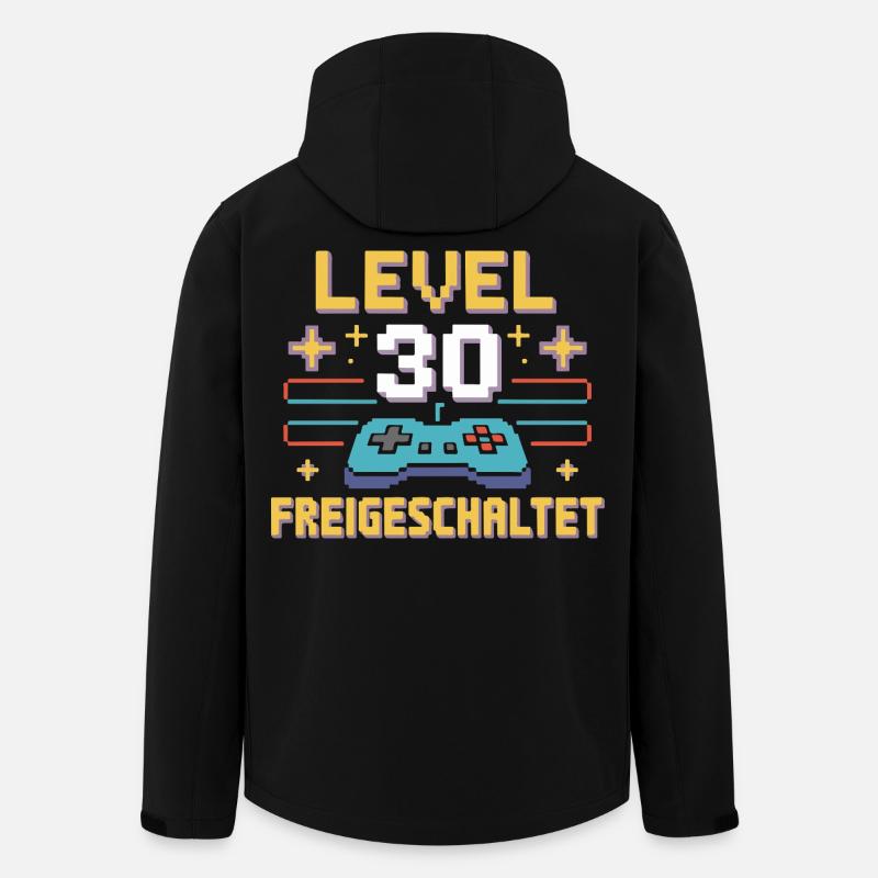 Level 30 Freigeschaltet - Recycelte Männer Softshell-Jacke von Stanley/Stella - Schwarz