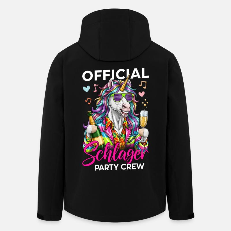 Équipe officielle de Schlager Party - Veste softshell homme en polyester recyclé Stanley/Stella - noir