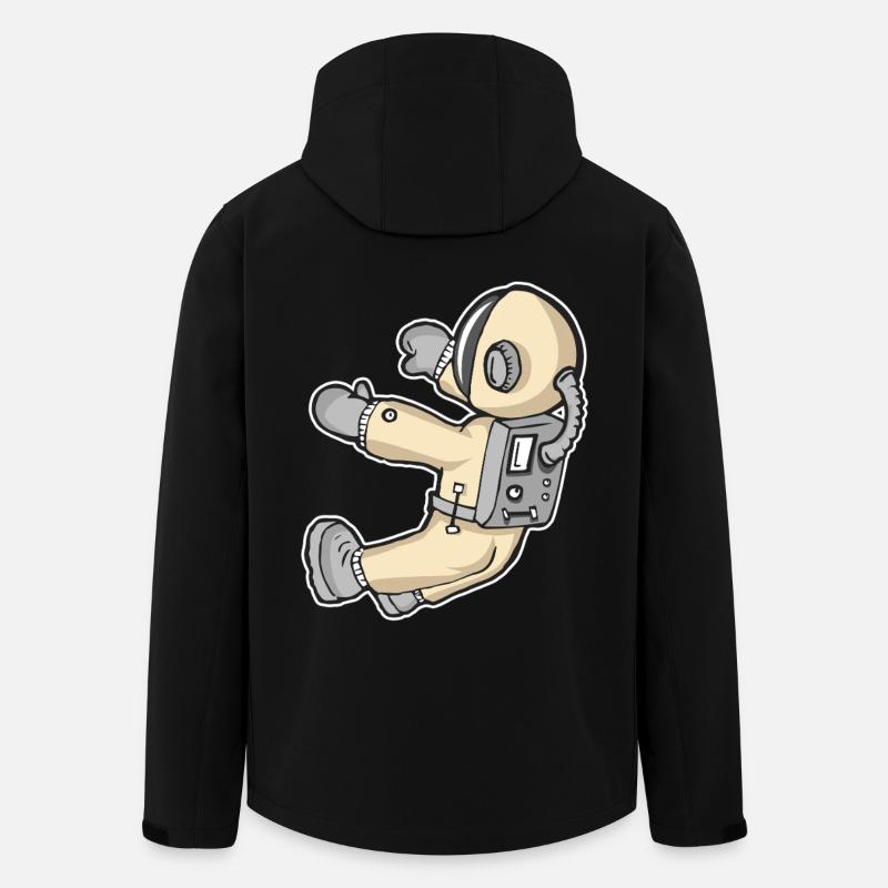SPACE - Recycelte Männer Softshell-Jacke von Stanley/Stella - Schwarz