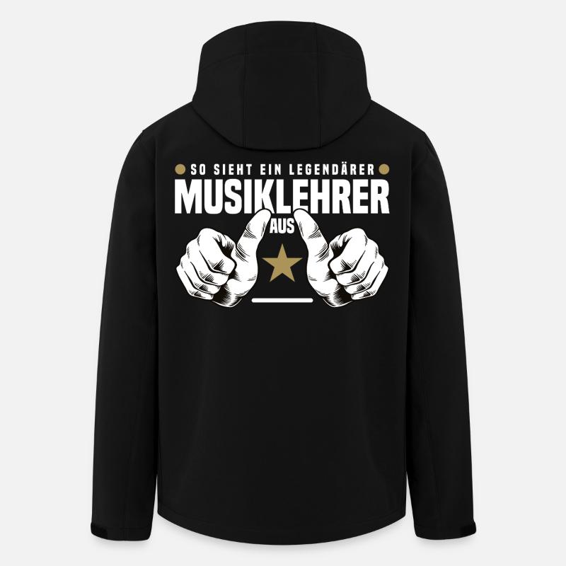 Musiklehrer - Recycelte Männer Softshell-Jacke von Stanley/Stella - Schwarz