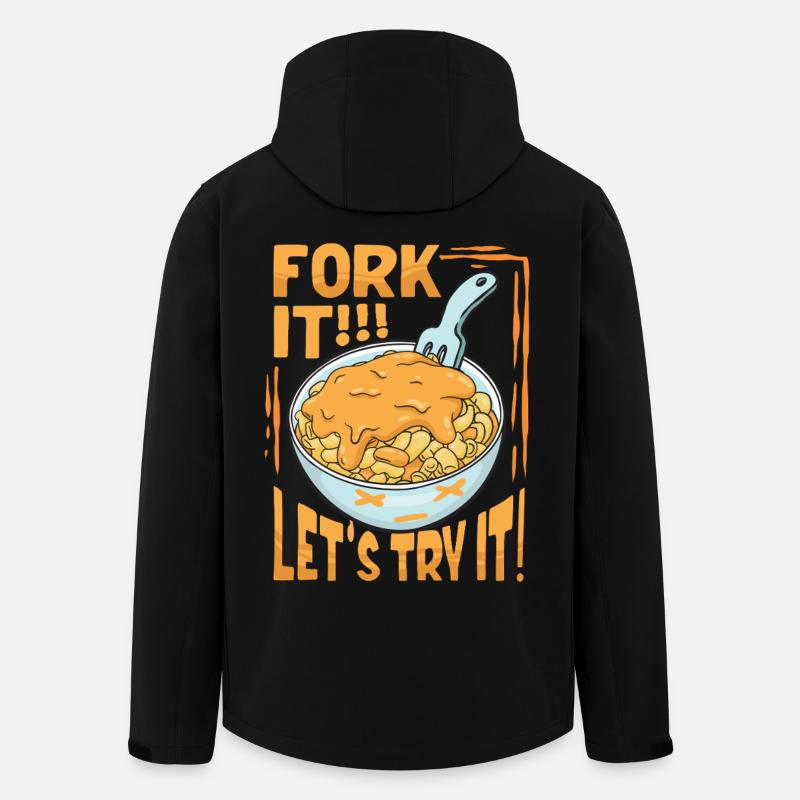 Mac n Cheese Fork It - Men’s Recycled Softshell Jacket by Stanley/Stella - black