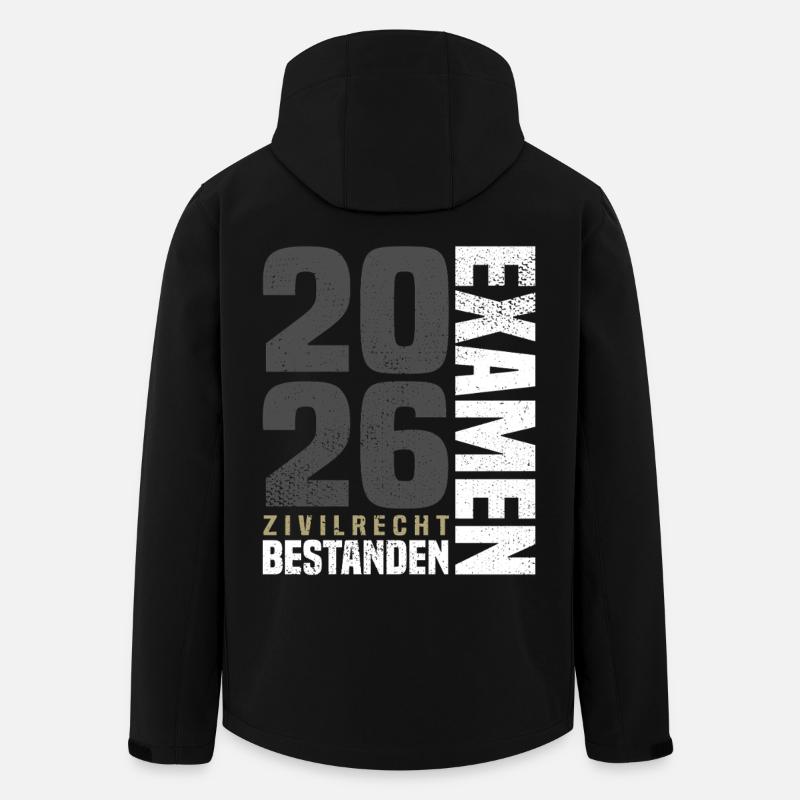 Examen Zivilrecht 2026 - Recycelte Männer Softshell-Jacke von Stanley/Stella - Schwarz