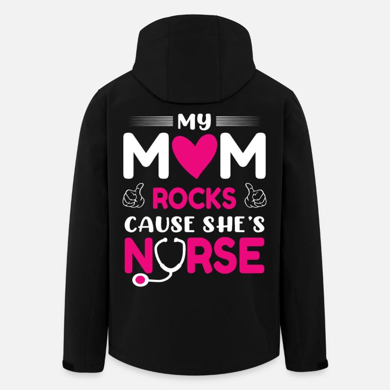 Krankenschwester Mutter - Recycelte Männer Softshell-Jacke von Stanley/Stella - Schwarz
