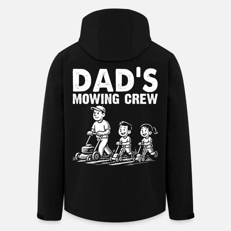 L’équipe de tonte de papa - Veste softshell homme en polyester recyclé Stanley/Stella - noir