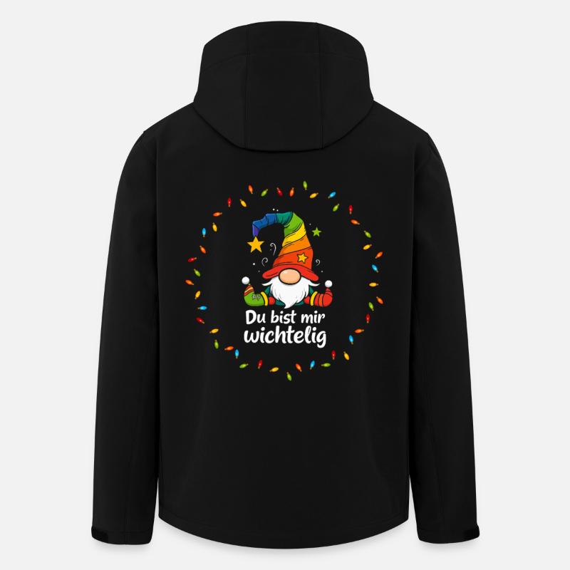 Wichtel Weihnachten Liebe - Recycelte Männer Softshell-Jacke von Stanley/Stella - Schwarz