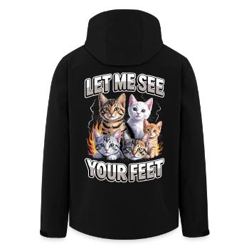 J’aime les pieds, laisse-moi voir tes pieds - Veste softshell homme en polyester recyclé Stanley/Stella - noir - Dos - AI Model Male 185 light (185cm)