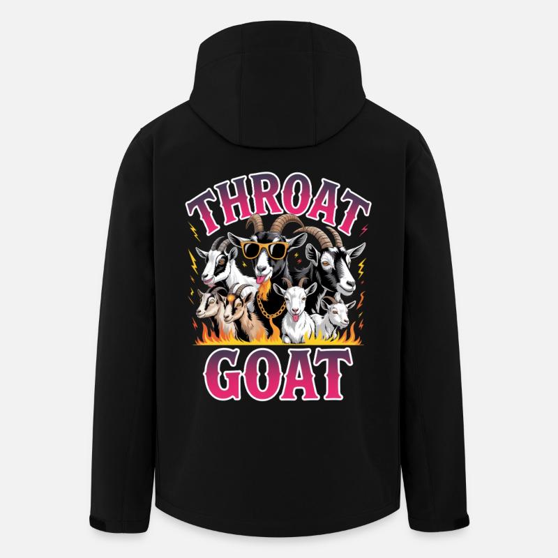 Throat Goat Meme Y2K Bootleg - Men’s Recycled Softshell Jacket by Stanley/Stella - black