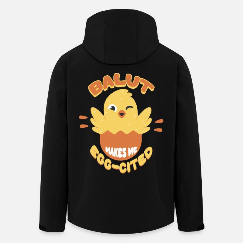 Balut Makes Me Egg-Cited Phillippinen - Recycelte Männer Softshell-Jacke von Stanley/Stella - Schwarz
