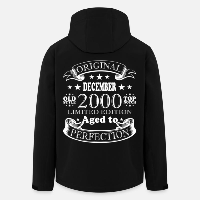Décembre 2000 Jubilé Décembre 2000 Décembre - Veste softshell homme en polyester recyclé Stanley/Stella - noir