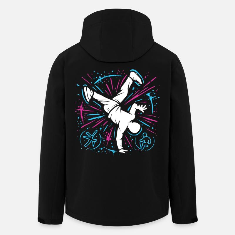Breakdance Explosion – Streetstyle Tanz - Recycelte Männer Softshell-Jacke von Stanley/Stella - Schwarz