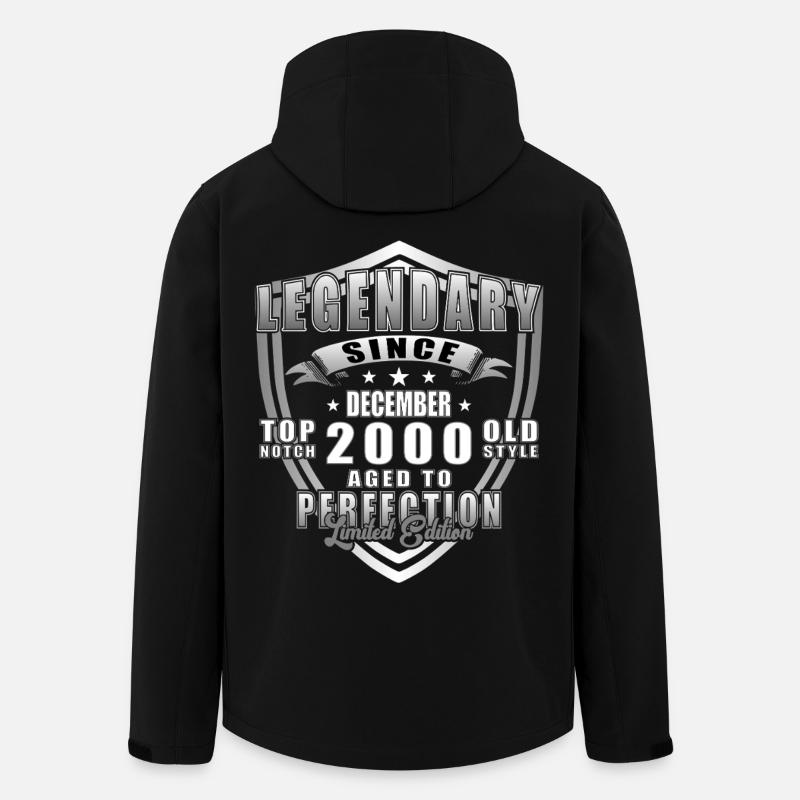 Décembre 2000 Jubilé 2000 Légendes Décembre - Veste softshell homme en polyester recyclé Stanley/Stella - noir