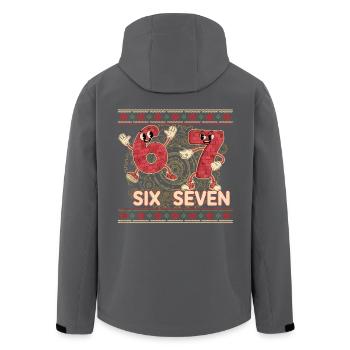 6 7 Six Seven Memes – Aura Points Christmas - Men’s Recycled Softshell Jacket by Stanley/Stella - black - Back - AI Model Male 185 light (185cm)