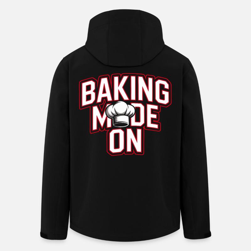 Baking Mode - Chef's Hat Design - Men’s Recycled Softshell Jacket by Stanley/Stella - black