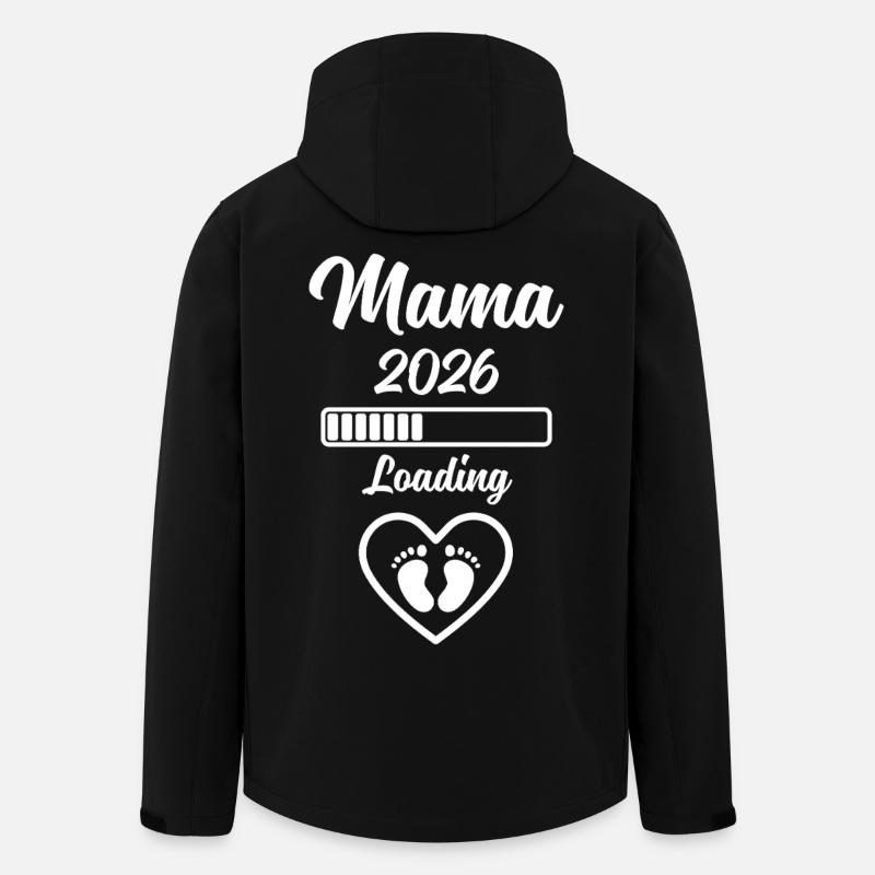 Mama 2026 Chargement - Veste softshell homme en polyester recyclé Stanley/Stella - noir