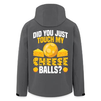 Costume de boule de fromage Foodie Snacks pour femmes - Veste softshell homme en polyester recyclé Stanley/Stella - noir - Dos - AI Model Male 185 light (185cm)