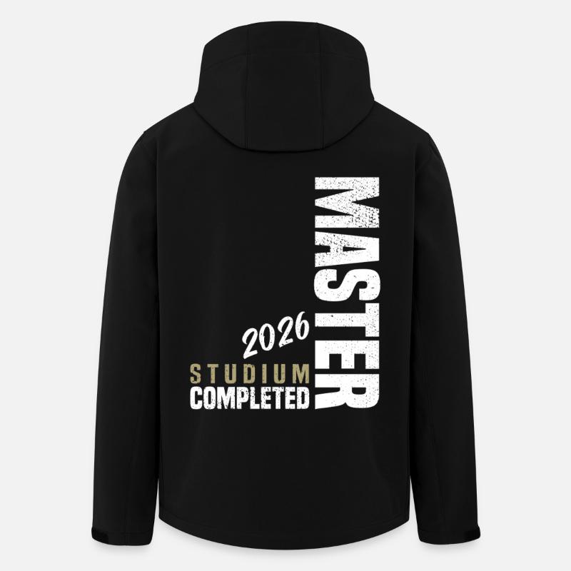 Master Studium Abschluss 2026 - Recycelte Männer Softshell-Jacke von Stanley/Stella - Schwarz