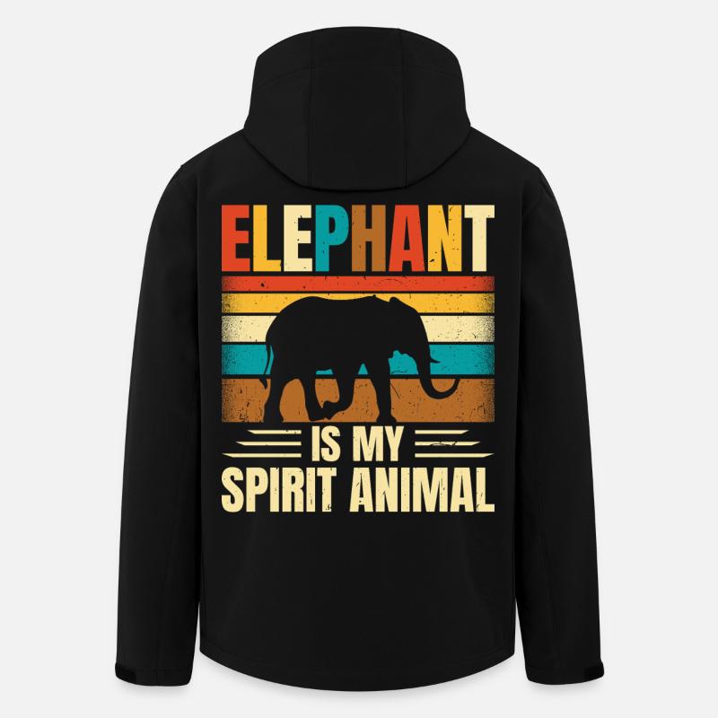 Éléphant - Veste softshell homme en polyester recyclé Stanley/Stella - noir