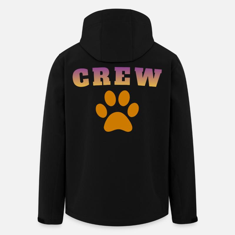 Crew Dog - Recycelte Männer Softshell-Jacke von Stanley/Stella - Schwarz