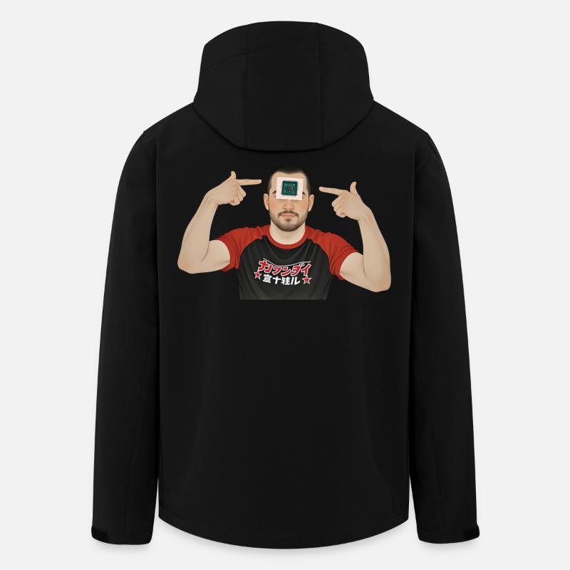 BRAIN PROCESSOR - geek & scifi - Men’s Recycled Softshell Jacket by Stanley/Stella - black