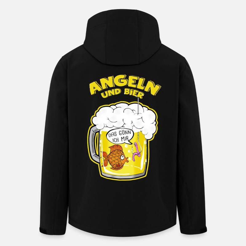 Angling - Men’s Recycled Softshell Jacket by Stanley/Stella - black