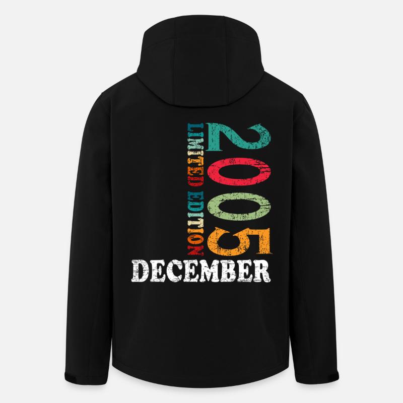 Birthday in December 2005 - December - Men’s Recycled Softshell Jacket by Stanley/Stella - black