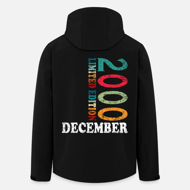 Anniversaire en décembre 2000 - décembre - Veste softshell homme en polyester recyclé Stanley/Stella - noir