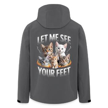 Inportable J’aime les pieds Laisse-moi voir tes pieds - Veste softshell homme en polyester recyclé Stanley/Stella - noir - Dos - AI Model Male 185 light (185cm)