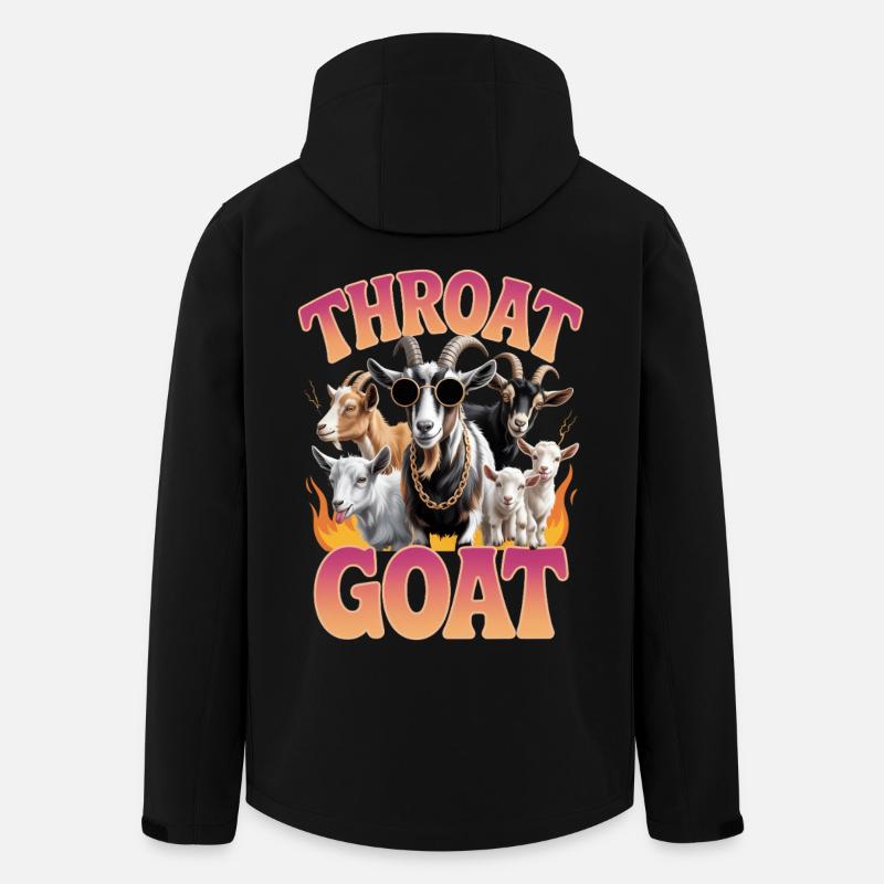 Throat Goat Meme Y2K Bootleg Unwearable - Men’s Recycled Softshell Jacket by Stanley/Stella - black
