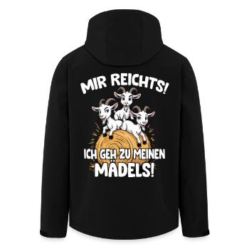 Fermier j’en ai assez, je vais voir mes filles - Veste softshell homme en polyester recyclé Stanley/Stella - noir - Dos - AI Model Male 185 light (185cm)