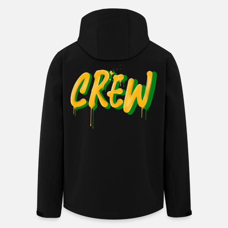 Crew - Recycelte Männer Softshell-Jacke von Stanley/Stella - Schwarz