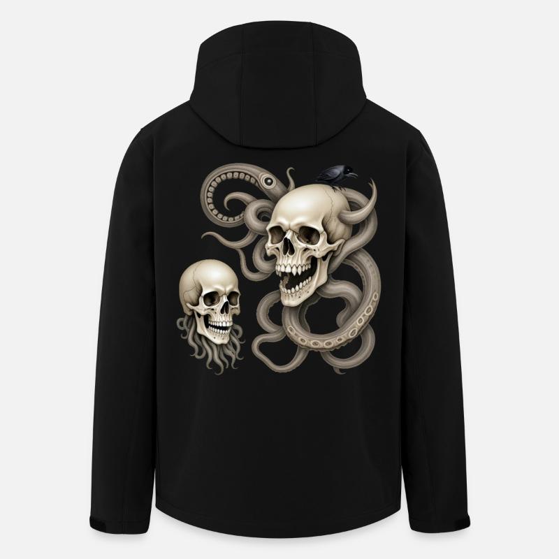 SKULL #1 - dark hell - Veste softshell homme en polyester recyclé Stanley/Stella - noir