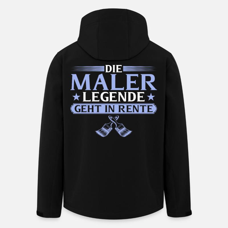 Retired painter legend retired - Men’s Recycled Softshell Jacket by Stanley/Stella - black