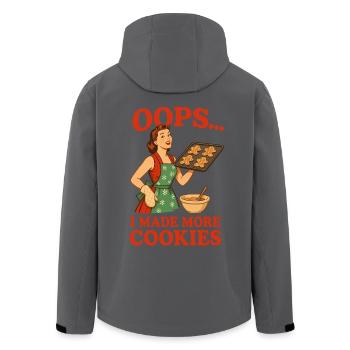 Oops I Made More Cookies - Recycelte Männer Softshell-Jacke von Stanley/Stella - Schwarz - Hinten - AI Model Male 185 light (185cm)