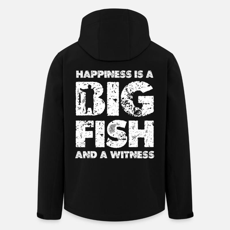 Big Pisces Happiness - Men’s Recycled Softshell Jacket by Stanley/Stella - black