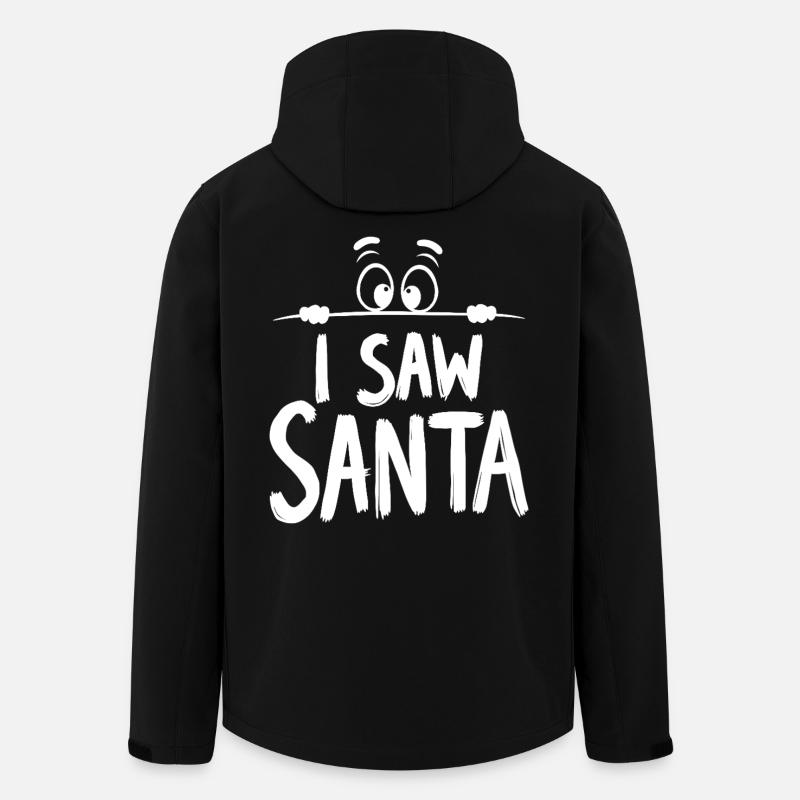 I Saw Santa Claus - Men’s Recycled Softshell Jacket by Stanley/Stella - black