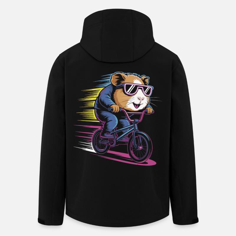Rasender Hamster Radler - Recycelte Männer Softshell-Jacke von Stanley/Stella - Schwarz