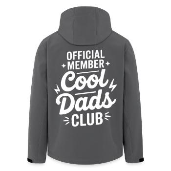 Cool Dads Club Offiziell - Recycelte Männer Softshell-Jacke von Stanley/Stella - Schwarz - Hinten - AI Model Male 185 light (185cm)