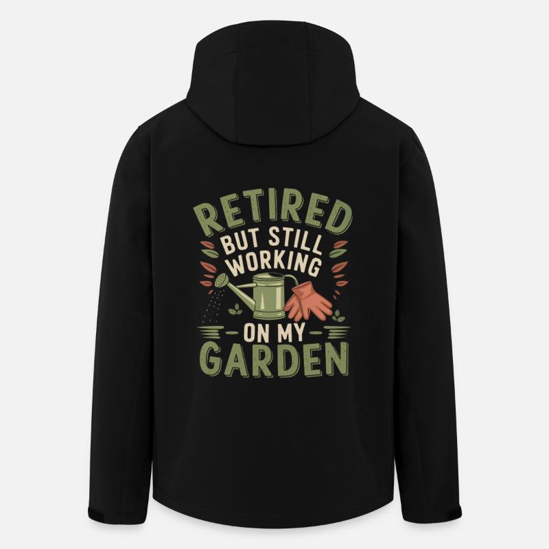 Humor Rentner - Recycelte Männer Softshell-Jacke von Stanley/Stella - Schwarz