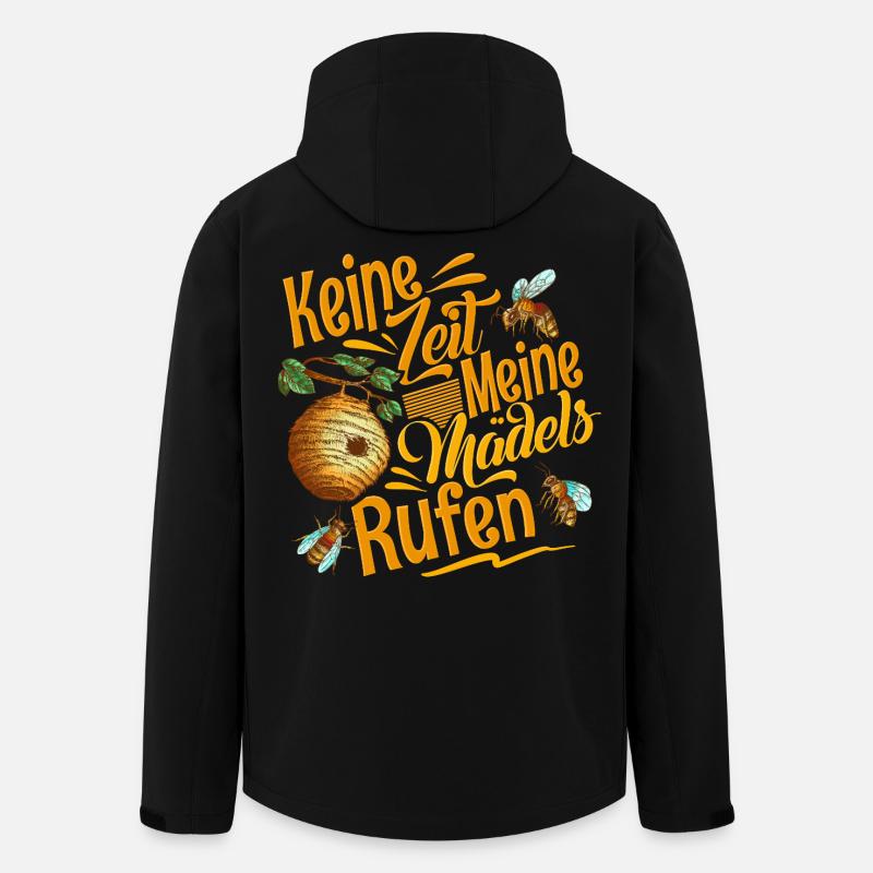 Imker - Recycelte Männer Softshell-Jacke von Stanley/Stella - Schwarz