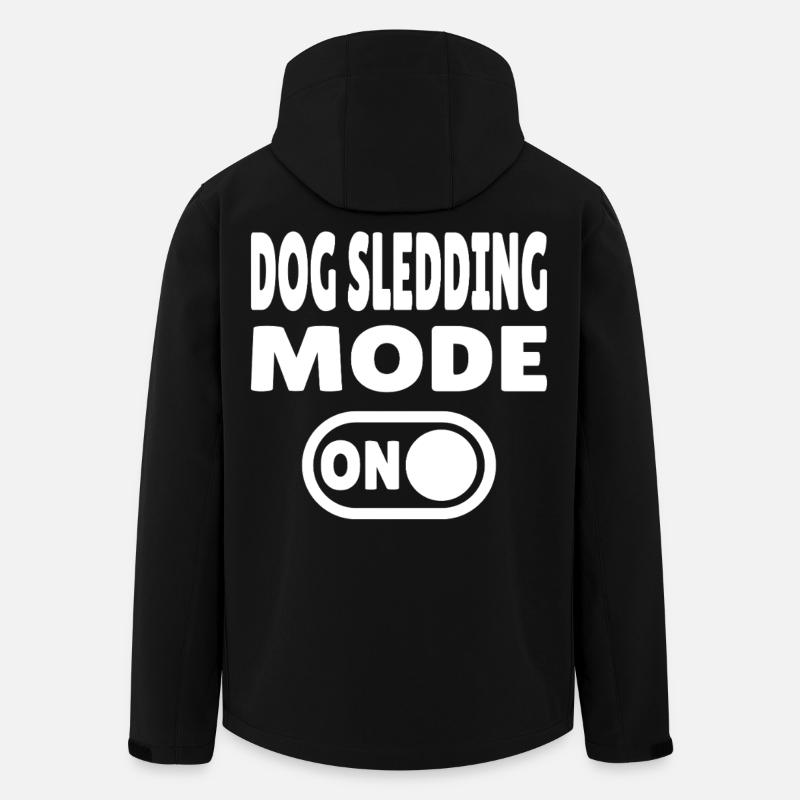 Dog Sledding Mode ON - Schlittenhund - Recycelte Männer Softshell-Jacke von Stanley/Stella - Schwarz
