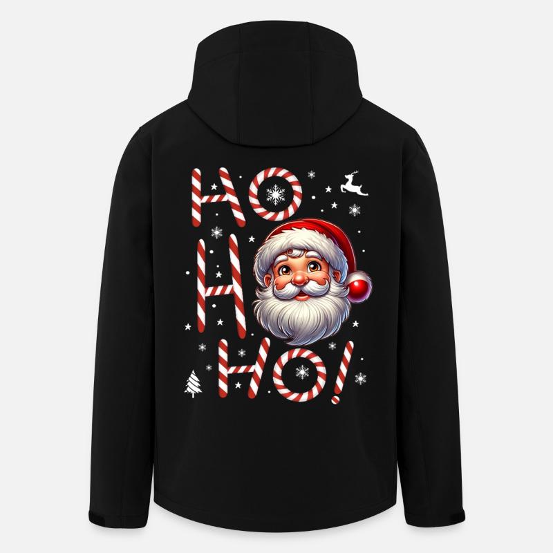 HoHoHo Weihnachtsmann Père Noël - Veste softshell homme en polyester recyclé Stanley/Stella - noir