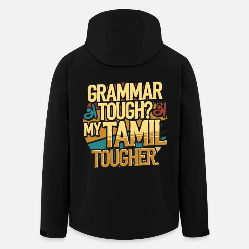 Tamilisch Sri Lanka Grammar Tough? - Recycelte Männer Softshell-Jacke von Stanley/Stella - Schwarz