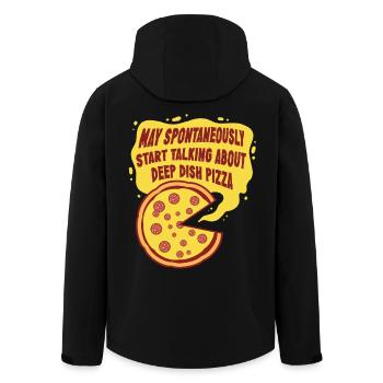 Plat profond Pizza Chicargo - Veste softshell homme en polyester recyclé Stanley/Stella - noir - Dos - AI Model Male 185 light (185cm)