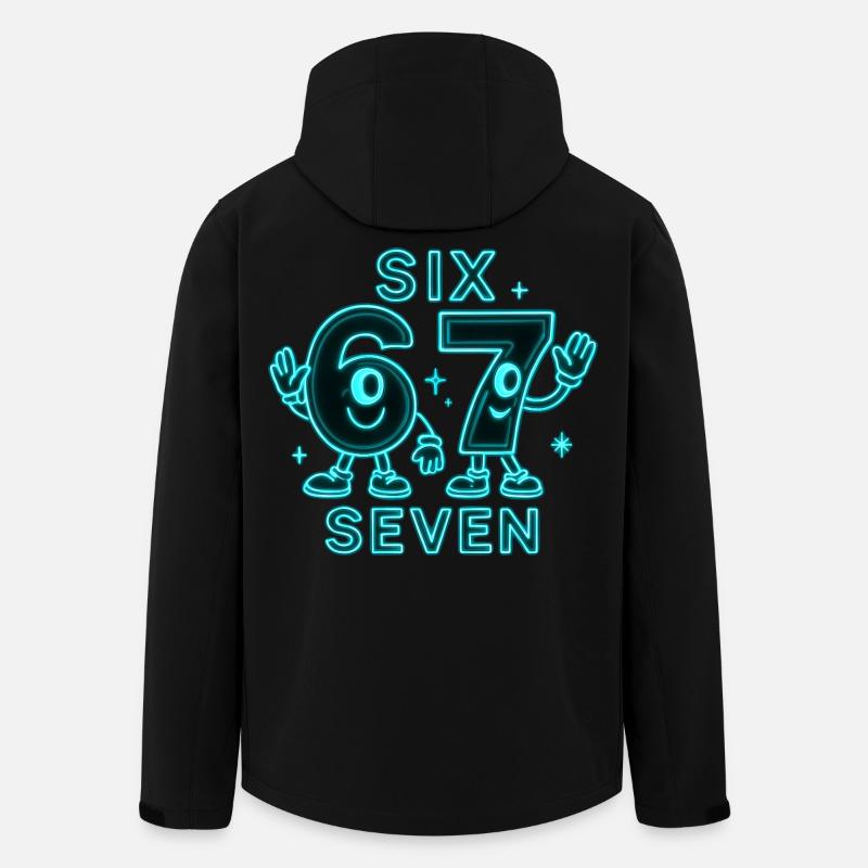 6 7 Six Seven Memes Gift - Men’s Recycled Softshell Jacket by Stanley/Stella - black