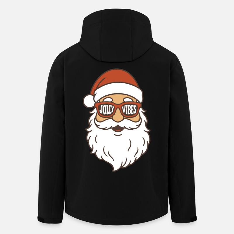 Jolly Vibes Weihnachtsmann Weihnachtsstimmung - Recycelte Männer Softshell-Jacke von Stanley/Stella - Schwarz