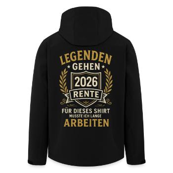 Les légendes prennent leur retraite en 2026 T-shirt tri-mélange - Veste softshell homme en polyester recyclé Stanley/Stella - noir - Dos - AI Model Male 185 light (185cm)