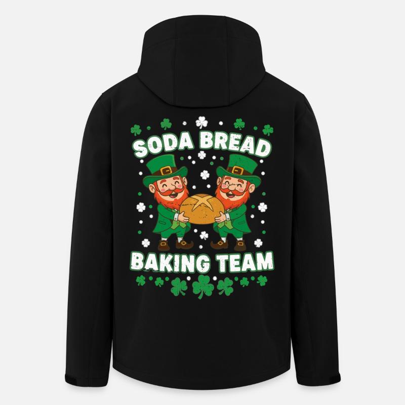 Lustiges Soda Brot Backteam St Patricks - Recycelte Männer Softshell-Jacke von Stanley/Stella - Schwarz