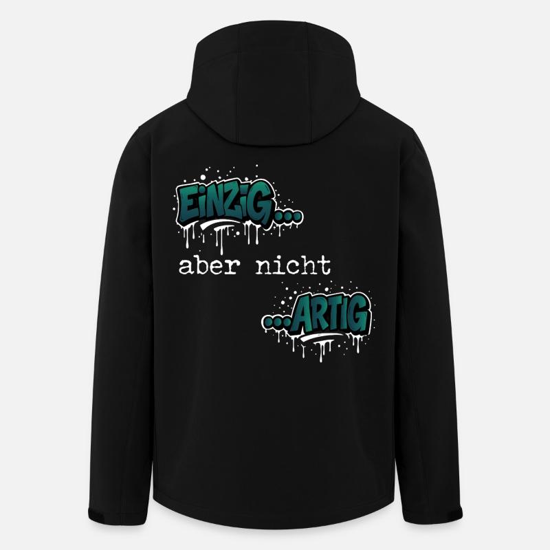 Einzig… aber nicht …artig Einzigartig Spruch - Recycelte Männer Softshell-Jacke von Stanley/Stella - Schwarz